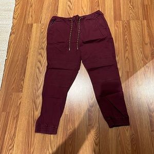 Burgundy Without Walls Joggers